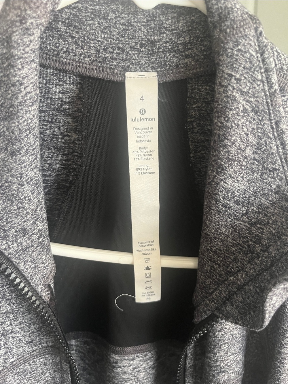 lululemon athletica True Navy Heather Define Jacket size 4 - Picture 2 of 3